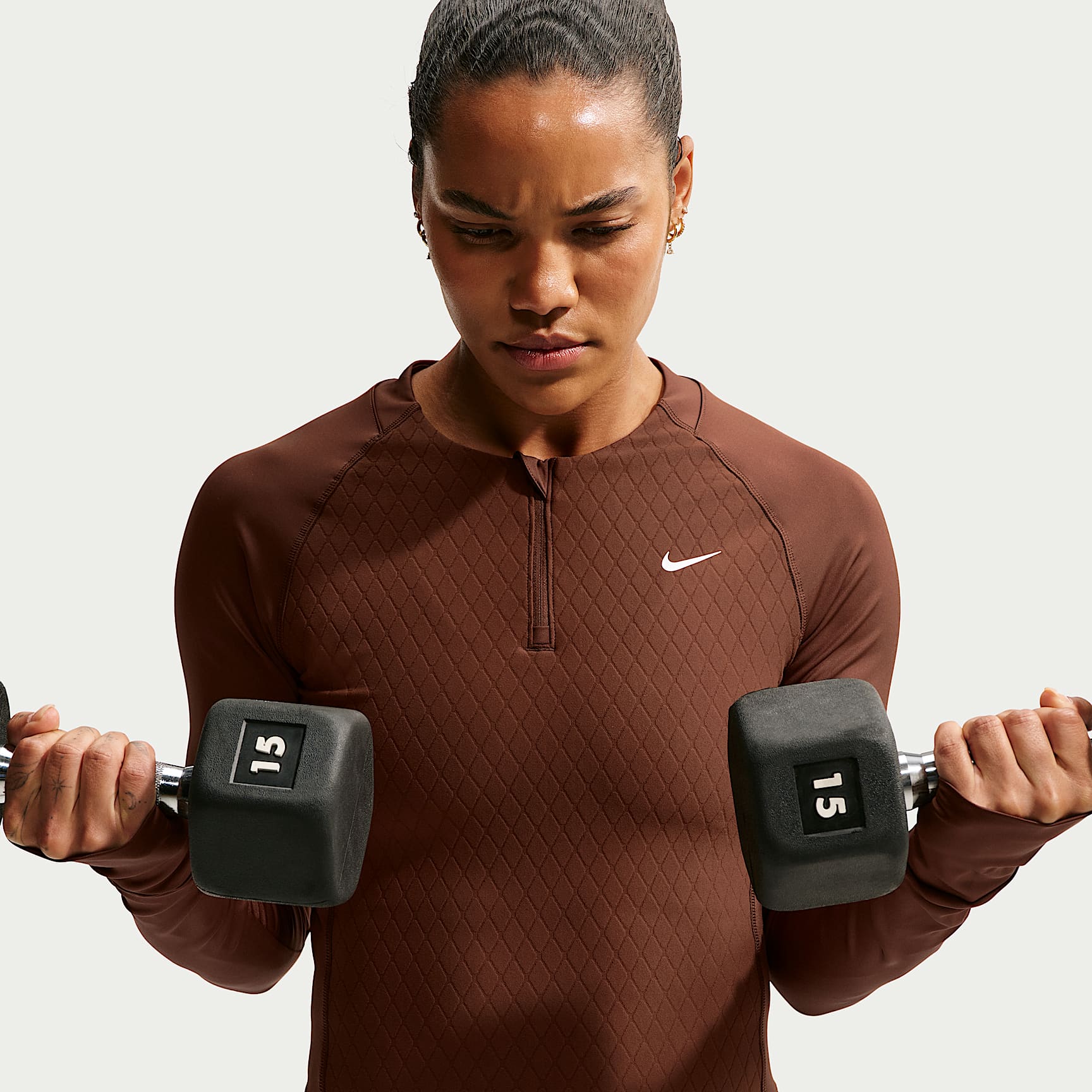 Nike Pro Sculpt Women's Dri-FIT 1/4-Zip Long-Sleeve Top. Nike CH